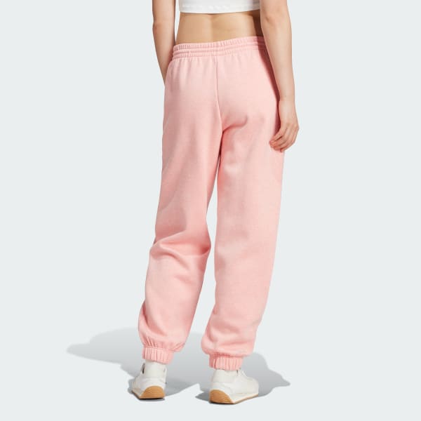 Rosado Pantalón Deportivo Fleece Estampado