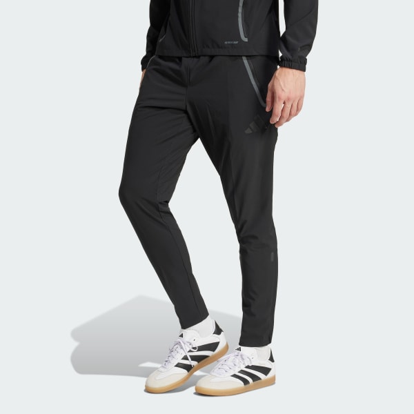 cerná Real Madrid Tiro 25 Competition Vis Tech Travel Pants