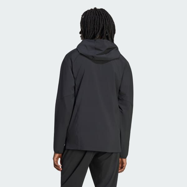 adidas LAFC Tiro Travel Full Zip Windbreaker - Black | Free