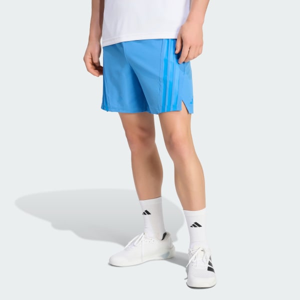 Azul Shorts 3 Tiras diseñados para entrenar