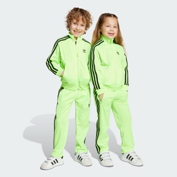 Verde Conjunto Adicolor Firebird Niños