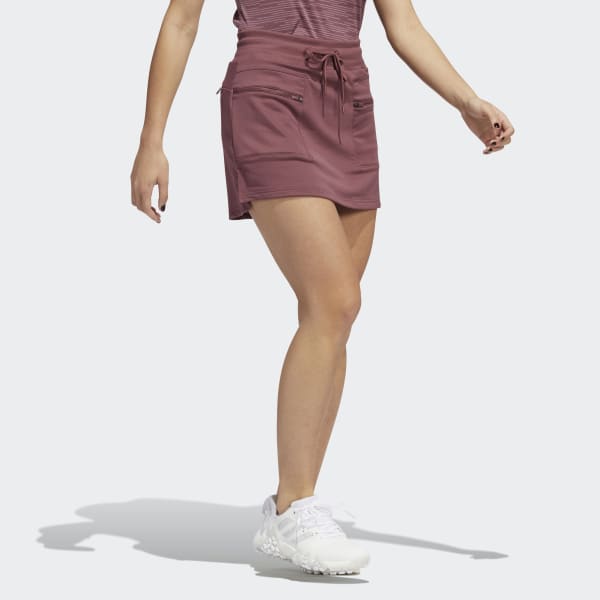 Burgundy Warp Knit Golf Skort VX872