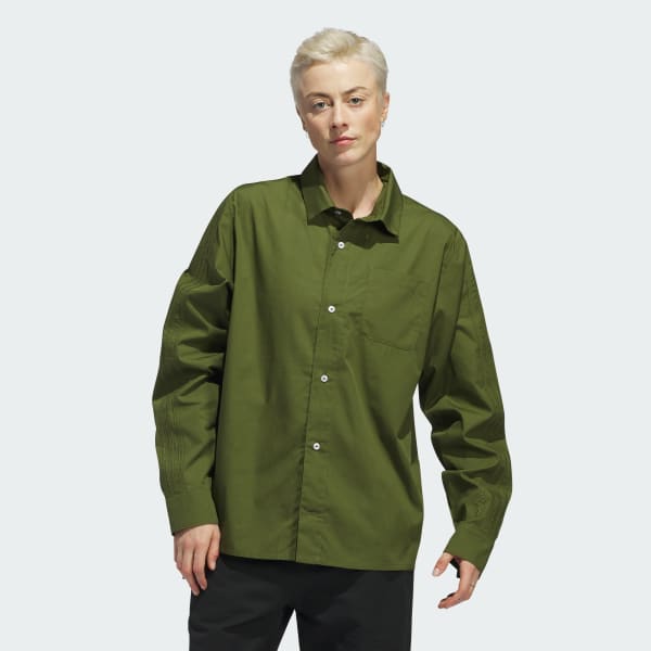 ★★Adairs★★ Schmufoil Fighter Button Up Shirt Gender Neut Adidas Shmoofoil Fighter Button-Up Shirt – Evolve Skate Store
