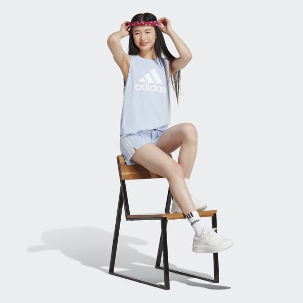 Blue Essentials Big Logo Tank Top