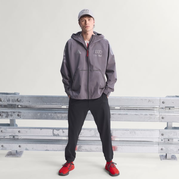 Szary KURTKA PRZECIWDESZCZOWA AUDI REVOLUT F1 TEAM ENGINEERS & MARKETING