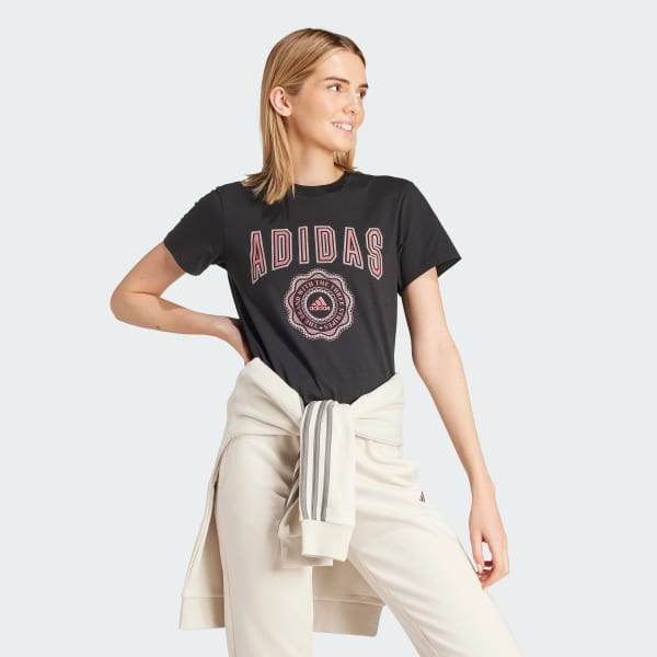 Black Collegiate Graphic Tee
