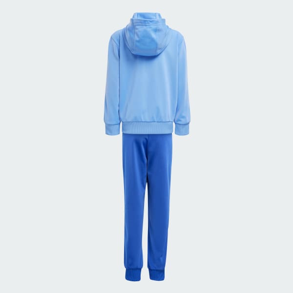 Blue adidas sale tracksuit girls