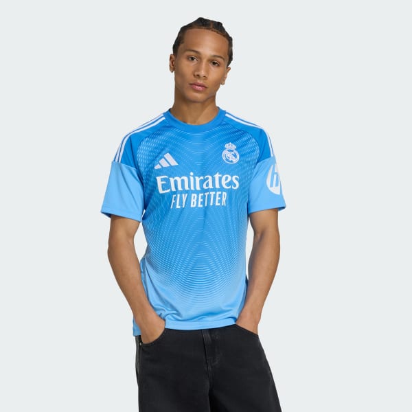 Blau Real Madrid 25/26 Heim-Torwart-Jersey