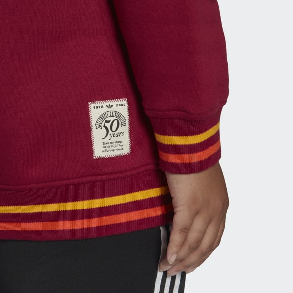 Rod adidas Originals Class of 72 Hettegenser (store størrelser) MMR76