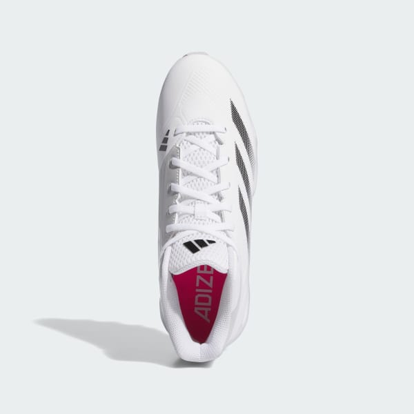 White adidas baseball cleats top