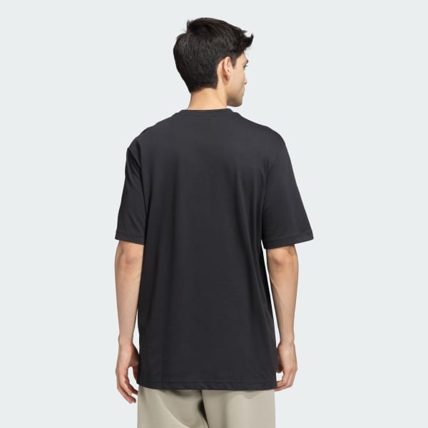 Black M L SLIDE TEE