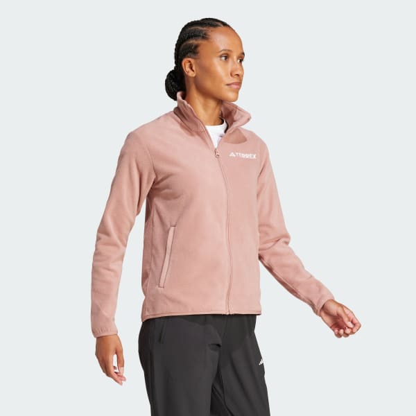 Pink Multi Essentials Full-Zip Fleece Jacket