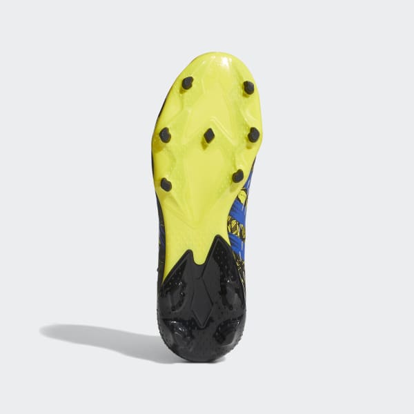 Yellow Marvel Predator Freak.3 Firm Ground Boots