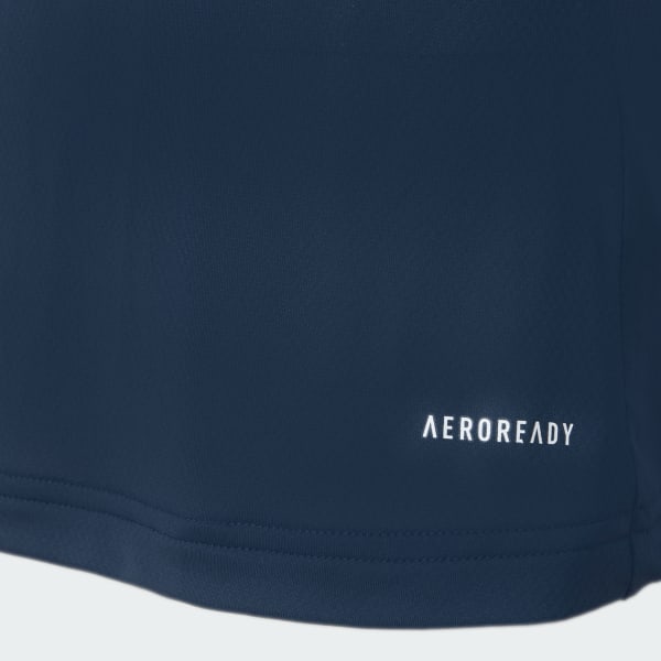 Azul Camiseta Corrida De Poliamida