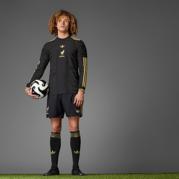 Μαύρο Mexico Gold Long Sleeve Jersey