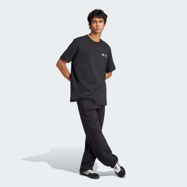 Μαύρο Outlined Trefoil Pants