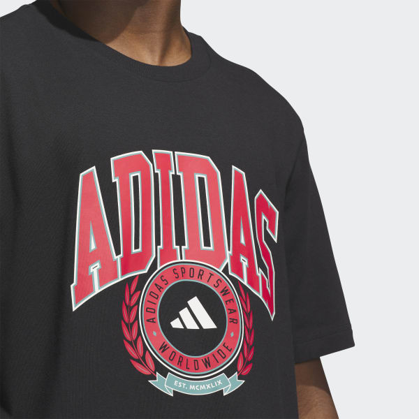 【adidas】VARSITY CREST GRAPHIC TEE Tシャツ adidas Varsity Crest Graphic Tee - Black | adidas Switzerland