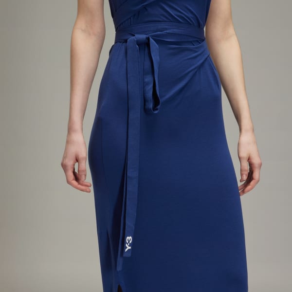 adidas Y-3 Tencel Stripes Dress - Blue | adidas Thailand