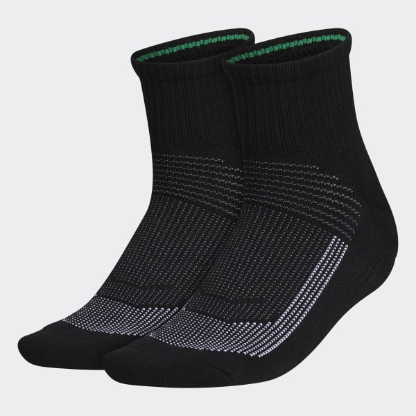 Black Superlite Ultraboost Quarter Socks 2 Pairs