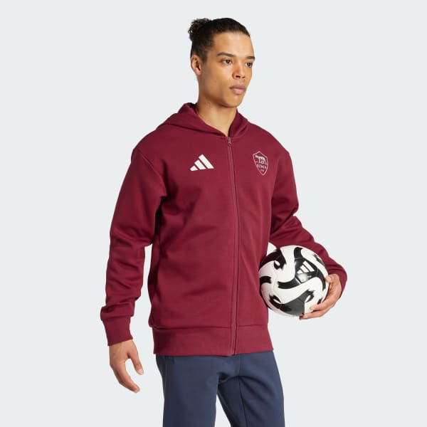 Burgundy AS Roma Anthem Jacket