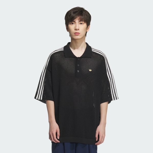 Black RESORT POLO SS