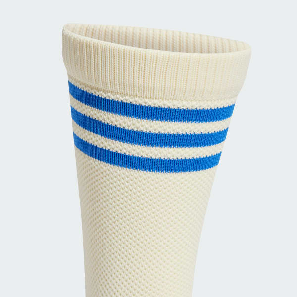 Blanc Chaussettes mi-mollet texturées (2 paires)
