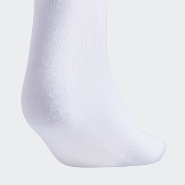 White Cushioned Crew Socks 3 Pairs XL