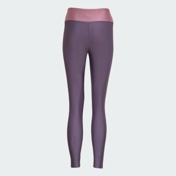 Purpura Licras Pretina Alta Designed to Move Colorblock