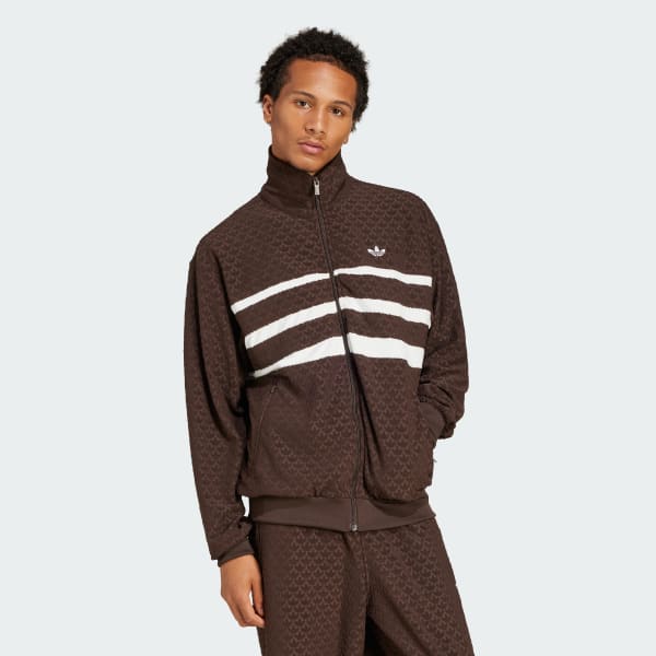 Brown Monogram Track Top