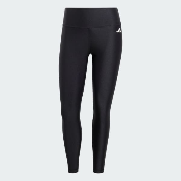 Black Optime Essentials Shine 7/8 Leggings