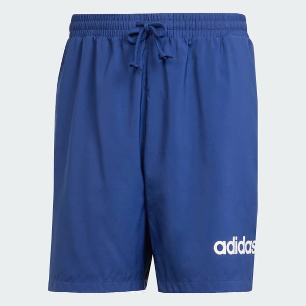 Blue Essentials Linear Logo Shorts