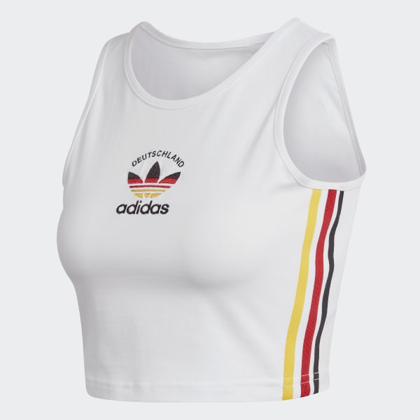 womens adidas 3 stripe top