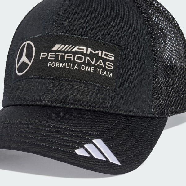 Svart MERCEDES - AMG PETRONAS FORMULA ONE TEAM SNAPBACK LOGO TRUCKER CAPS