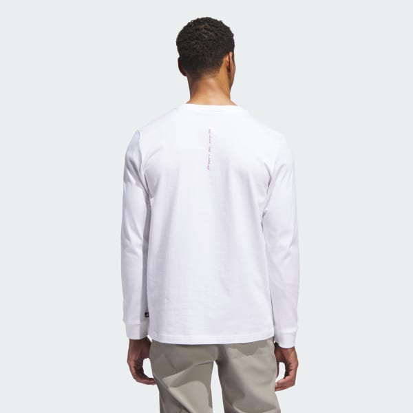 White Beyond The Course Graphic Long Sleeve Tee