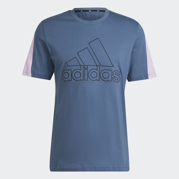 Blue Future Icons Embroidered Badge of Sport T-Shirt DO009