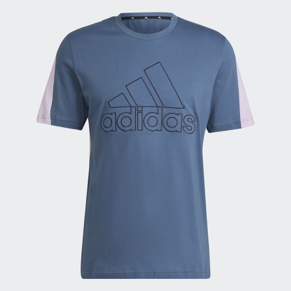 Blue Future Icons Embroidered Badge of Sport Tee