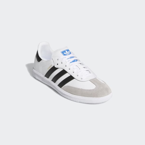 adidas originals samba og trainers in white and black