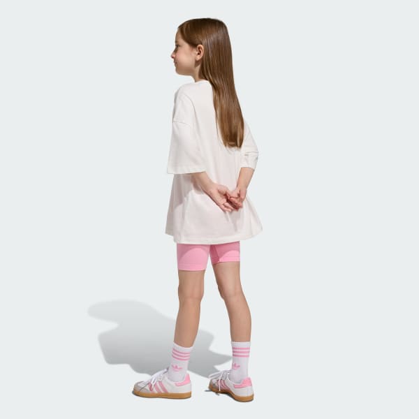 Rosa Cycling Kids Set Shorts und T-Shirt