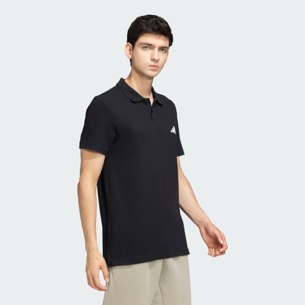 Black adidas Polo Tee