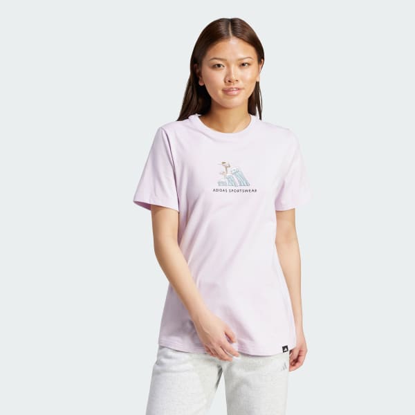 Roxo Camiseta Estampada Codes Doodle Surf