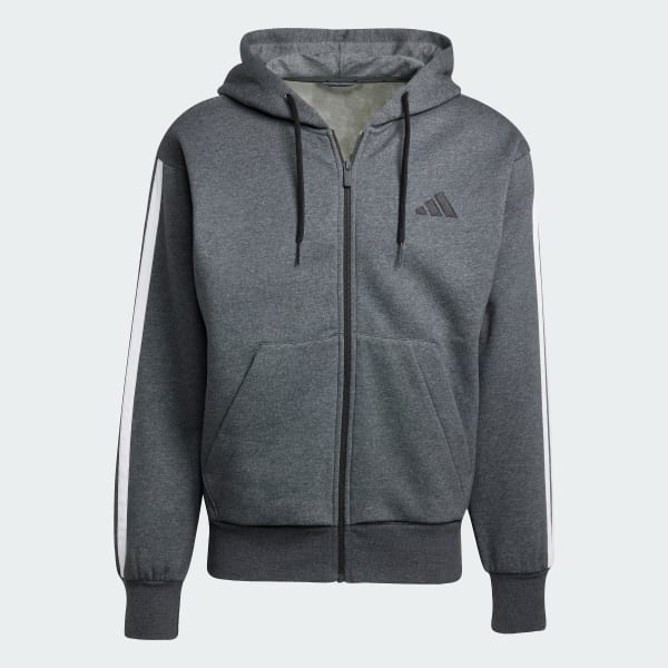 ★adidas★ESSENTIAL 3S FLEECE HOODIE フーディー★追跡可 adidas Essentials 3-Stripes Fleece Hoodie - Black | Free