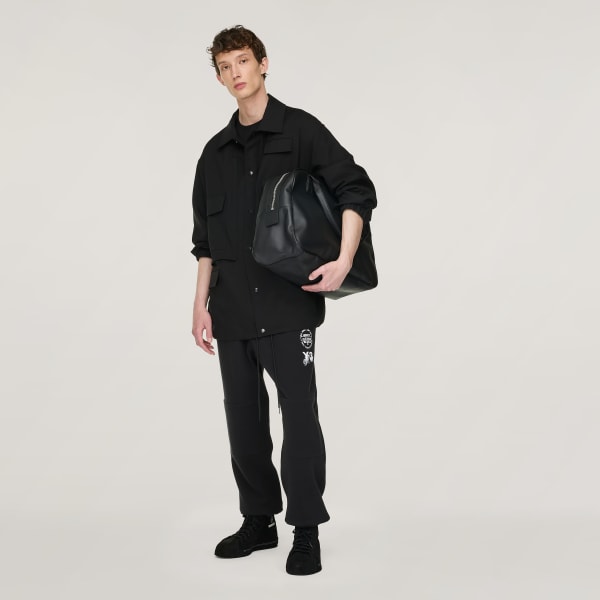 Siyah Y-3 Sport Uniform Antrenör Ceketi