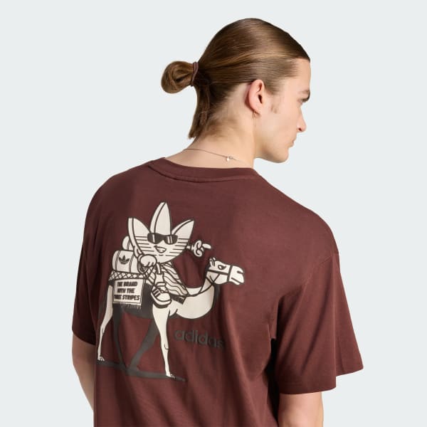 adidas CAMEL TREFFY GRAPHIC TEE - Brown | adidas Singapore