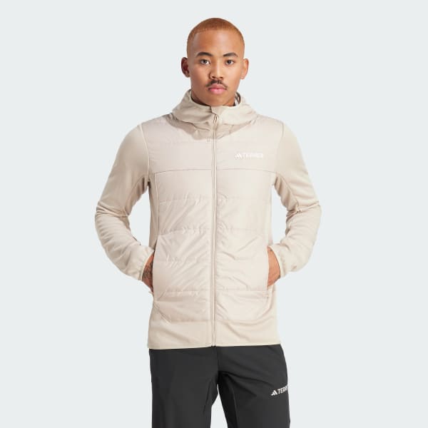 Bezowy Kurtka Terrex Multi Hybrid Insulated Hooded