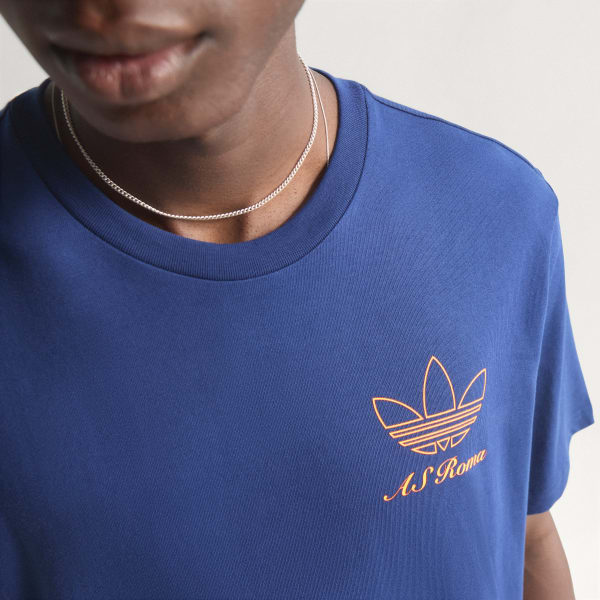 Bleu T-shirt graphique AS Roma Terrace Icons