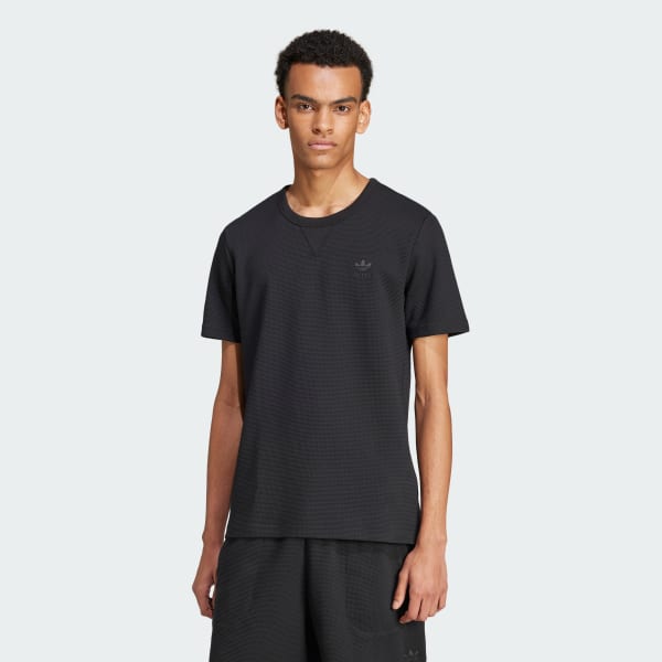 Preto T-shirt Trefoil Essentials
