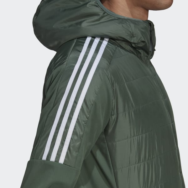 Zielony Essentials Insulated Hooded Hybrid Jacket