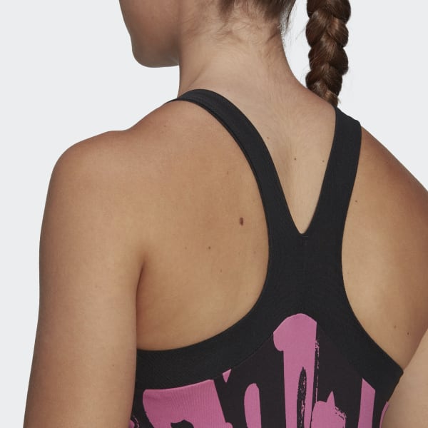 Sort Thebe Magugu Tennis New York Y-Back tanktop MLQ28