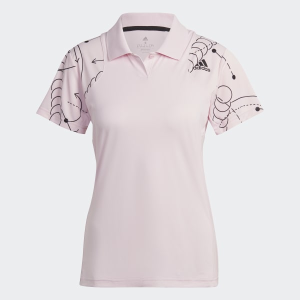 Pink Club Tennis Graphic Polo Shirt