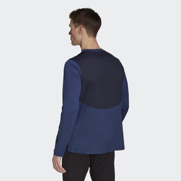 Bla Training 1/4-Zip Long Sleeve T-skjorte DVS93